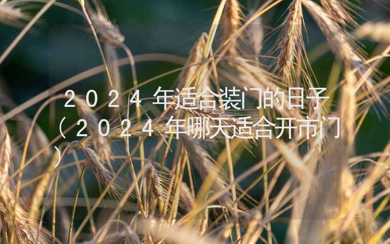 2024年适合装门的日子(2024年哪天适合开市门)