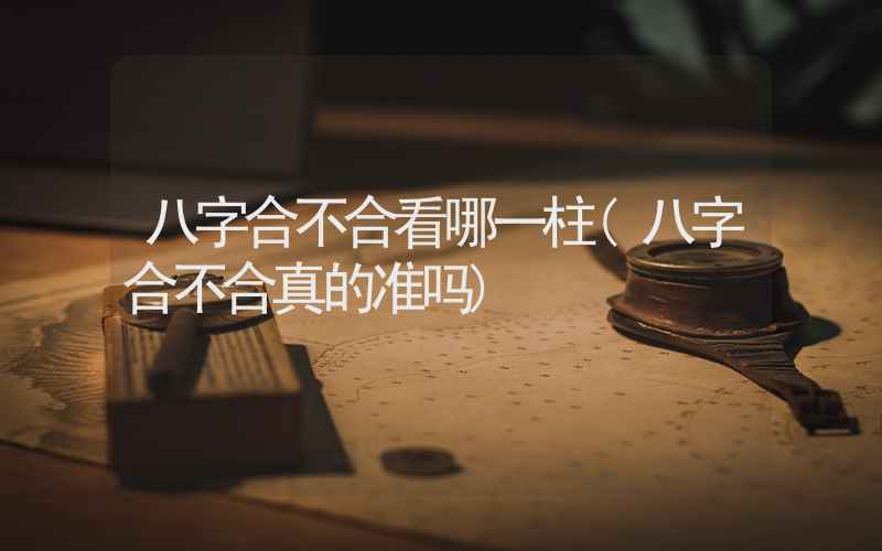 八字合不合看哪一柱(八字合不合真的准吗)