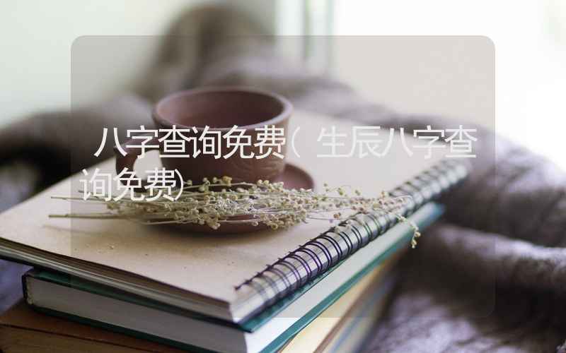 八字查询免费(生辰八字查询免费)