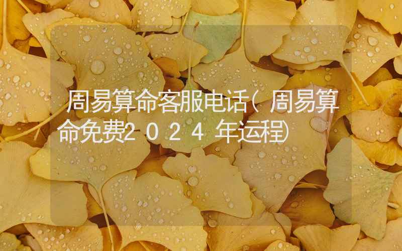 周易算命客服电话(周易算命免费2024年运程)