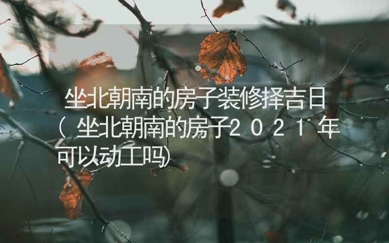 坐北朝南的房子装修择吉日(坐北朝南的房子2021年可以动工吗)